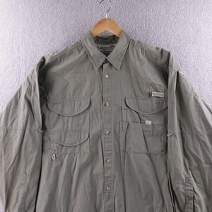 Vintage Columbia PFG Long Sleeve Fishing Shirt Men's XXL Vented Sun‎ Protection